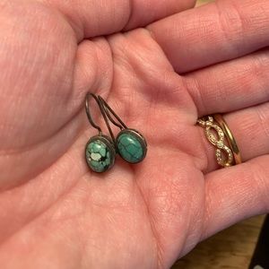 Genuine turquoise earrings